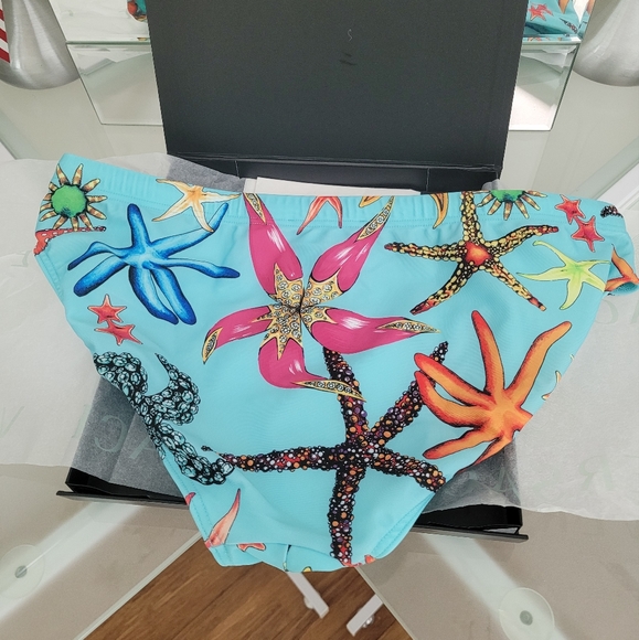 VERSACE MEN'S TRESOR DE LA MER SWIM BRIEFS, ITALIAN SIZE 4 NEW. - Picture 6 of 8